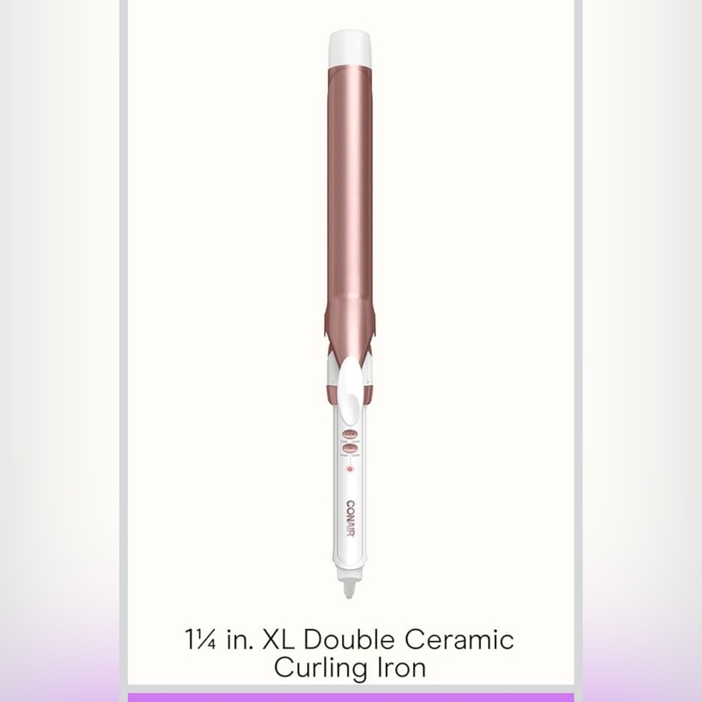 Conair Rose Gold XL Double Ceramic Curling Iron